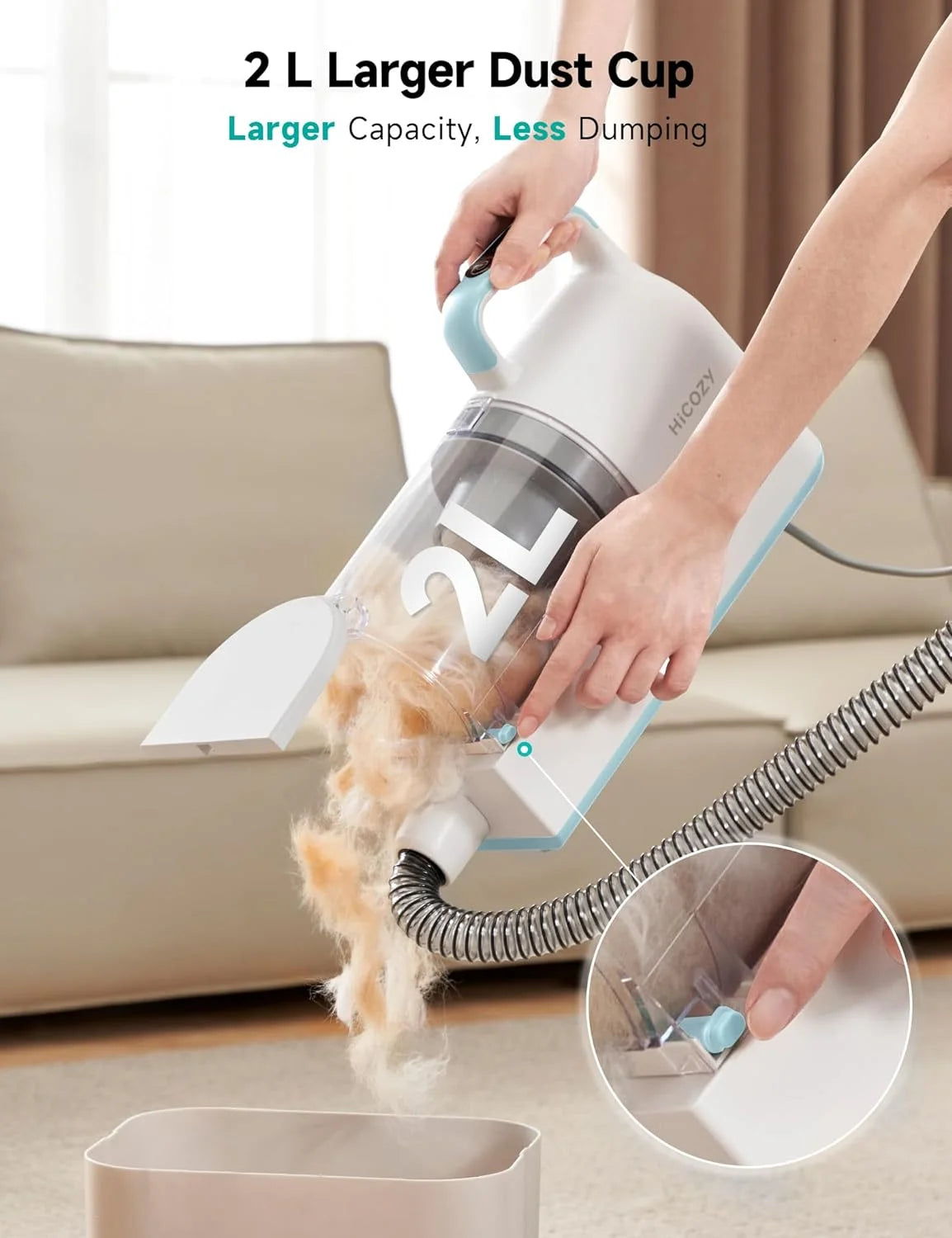 Professional Pet Grooming Kit with Dog Clippers and Vacuum Suction Tools